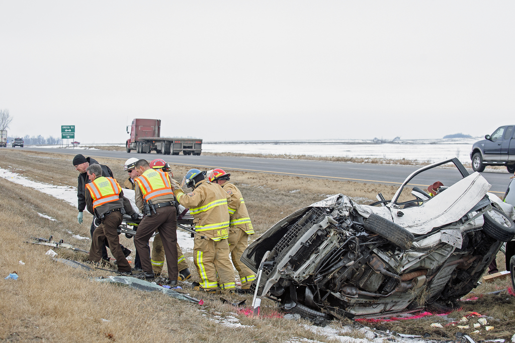 First responders at Car Accident